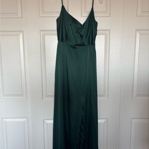 David's Bridal Emerald Green Prom Dress